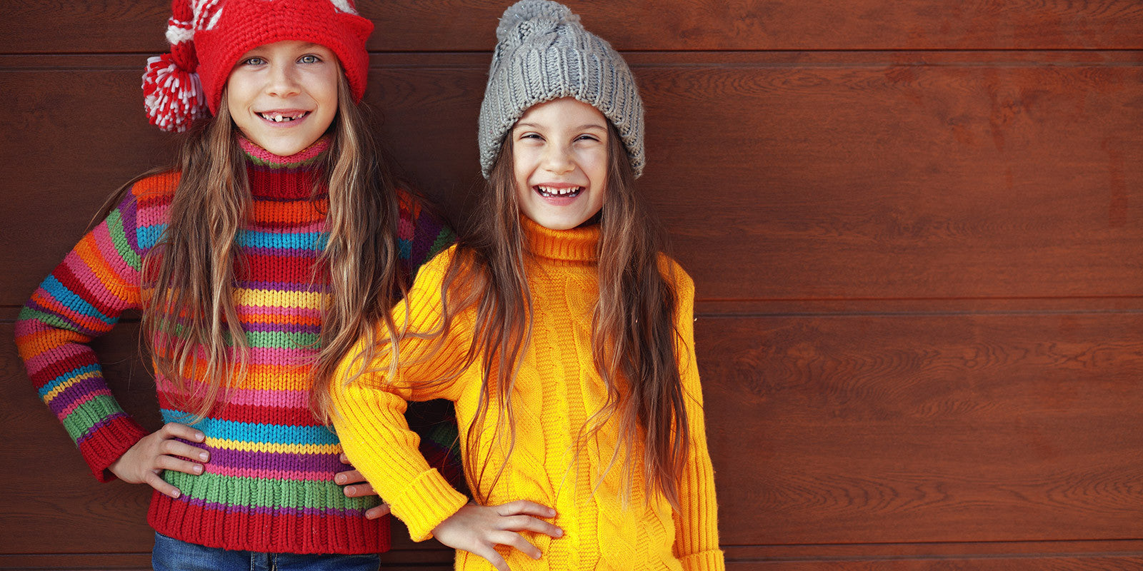 The winter dressing with caps